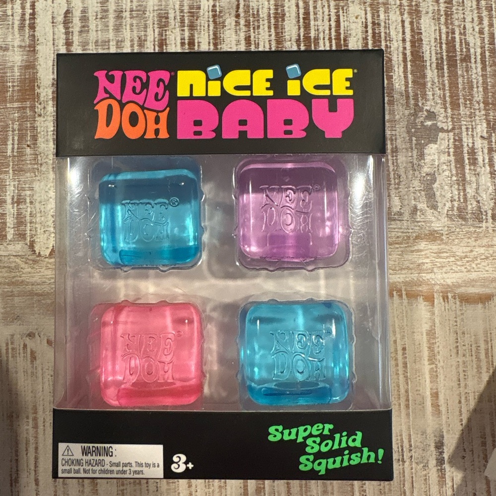Nice Ice Baby Kids Squish Toy Set - Pink, Blue, Purple